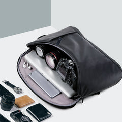 Cool Nylon Cloth Men's Black Large Computer Backpack Travel Bag For Men - iwalletsmen