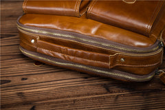Cool Leather Small Side Bag Handbag Work Bag Business Bag Shoulder Bags For Men - iwalletsmen