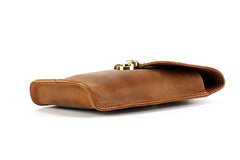 Cool Leather Men's Cell Phone Holsters Belt Pouch Belt Bag Waist Bag For Men - iwalletsmen