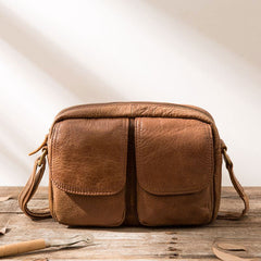 Cool Small Leather Mens Shoulder Bags Messengers Bag for Men - iwalletsmen