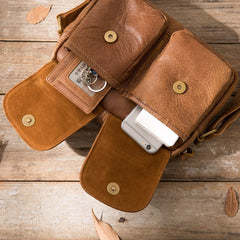 Cool Small Leather Mens Shoulder Bags Messengers Bag for Men - iwalletsmen