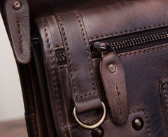 Cool Vintage Leather Mens Belt Pouch Waist Bag Drop Leg Bag Mini Shoulder Bag For Men - iwalletsmen