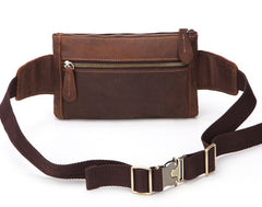 Cool Brown Vintage LEATHER MENS FANNY PACK FOR MEN BUMBAG WAIST BAGS - iwalletsmen