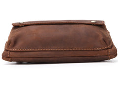 Cool Brown Vintage LEATHER MENS FANNY PACK FOR MEN BUMBAG WAIST BAGS - iwalletsmen