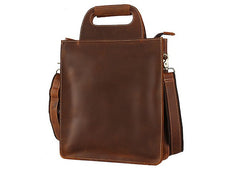 Vintage Leather Mens Briefcase Work Handbags Shoulder Bags Work Bag For Men - iwalletsmen