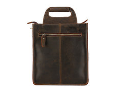 Vintage Leather Mens Briefcase Work Handbags Shoulder Bags Work Bag For Men - iwalletsmen