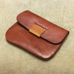 Handmade Small Slim Leather Men's Wallet Coin Holder Card Holder For Men - iwalletsmen