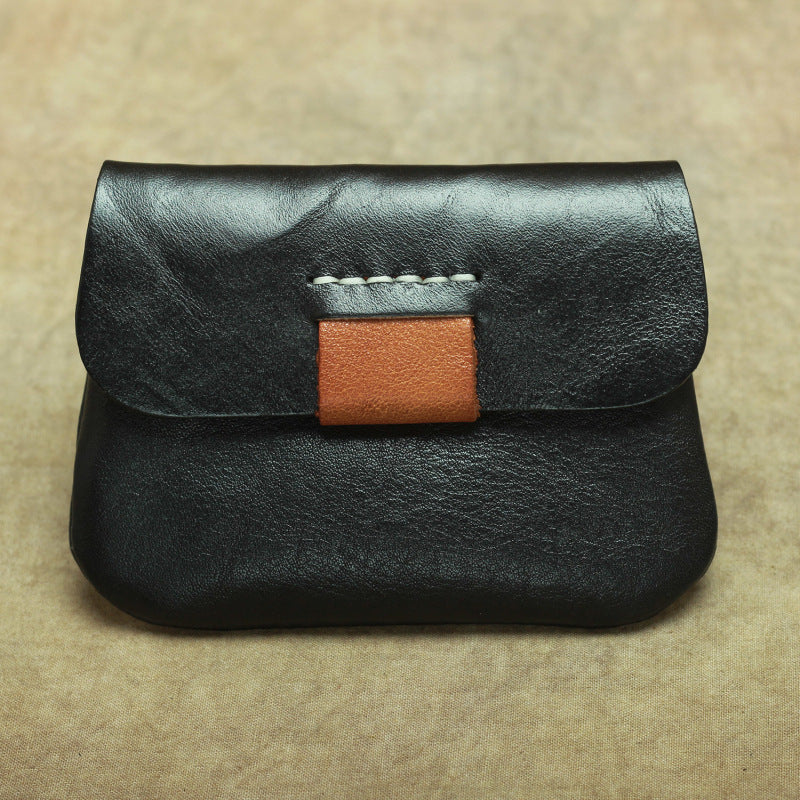 Handmade Small Slim Leather Men's Wallet Coin Holder Card Holder For Men - iwalletsmen