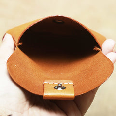 Handmade Small Slim Leather Men's Wallet Coin Holder Card Holder For Men - iwalletsmen