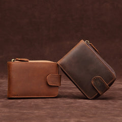 Brown Leather Billfold Cards Wallet for Men Small License Wallet Cards Wallets For Men - iwalletsmen