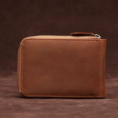 Brown Leather Billfold Cards Wallet for Men Small License Wallet Cards Wallets For Men - iwalletsmen