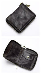 mens chain wallet Leather Chain Wallet Zip Wallet On A Chain Biker Chain Wallet Biker Wallet With Chain