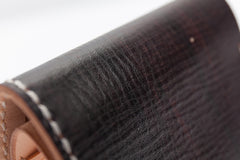 Handmade Dark Brown Leather Mens billfold Wallet Bifold Front Pocket Small Wallet For Men - iwalletsmen