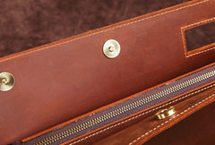 Dark Brown MENS LEATHER SLIM CLUTCH ENVELOPE BAG CLUTCH BAG FOR MEN - iwalletsmen