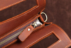 Dark Brown MENS LEATHER SLIM CLUTCH ENVELOPE BAG CLUTCH BAG FOR MEN - iwalletsmen