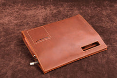 Dark Brown MENS LEATHER SLIM CLUTCH ENVELOPE BAG CLUTCH BAG FOR MEN - iwalletsmen