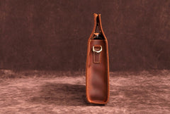 Dark Brown MENS LEATHER SLIM CLUTCH ENVELOPE BAG CLUTCH BAG FOR MEN - iwalletsmen