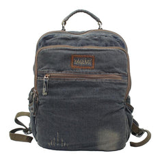 Fashion Denim Blue Mens 16 inches Backpack Multifunctional Backpacks Jean Travel Backpack For Men - iwalletsmen
