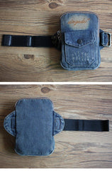 Blue Denim Cell Phone HOLSTER Arm Pouches for Men Arm Bags Arm HOLSTER For Men - iwalletsmen