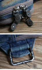 Blue Denim Cell Phone HOLSTER Arm Pouches for Men Arm Bags Arm HOLSTER For Men - iwalletsmen