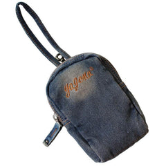 Denim  Womens Mens Mobile Bag Wristlet Bag Jean Blue Clutch Purse For Women - iwalletsmen