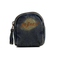 Denim  Womens Mens MIni Mobile Bag Wristlet Bags Jean Blue Clutch Purse For Women - iwalletsmen