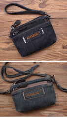 Denim Womens Mini Shoulder Bags Keys Coin Wallet Crossbody Bag Denim Wirstlet Purse