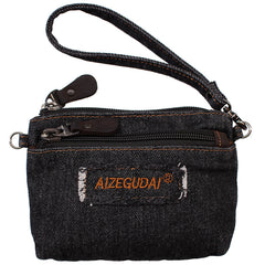 Denim Womens Mini Shoulder Bags Keys Coin Wallet Crossbody Bag Denim Wirstlet Purse