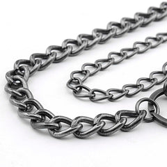 Badass Double Silver Wallet Chain Long Biker Wallet Chain Punk Pants Chain For Men - iwalletsmen