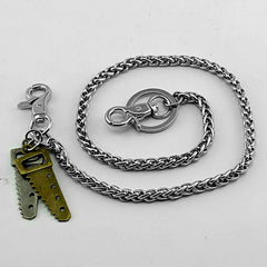 Cool Saw Mens Key Chain Long Wallet Chain Silver Pants Chain Biker Wallet Chain For Men - iwalletsmen