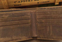 Dragon Leather Mens Wallets Alligator Pattern Cool billfold Slim Bifold Wallet Card Wallet Purse for Mens - iwalletsmen
