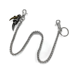 Badass Silver Eagle Claw Wallet Chain Punk Pants Chain Biker Wallet Chain For Men - iwalletsmen