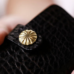 Handmade Black Leather Mens Cool Key Wallet Key Holder Brown Card Holder Car Key Case for Men - iwalletsmen