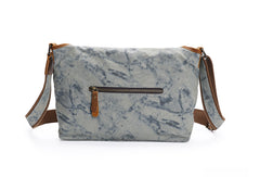 Country Style Canvas Leather Mens 14'' Womens Small Side Bag Courier Bag Messenger Bag for Men - iwalletsmen