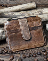 Cool Leather Mens Wallet Slim Wallet Card Front Pocket Wallet for Men - iwalletsmen