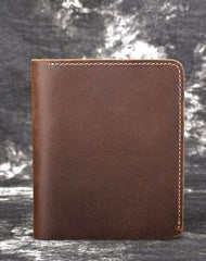 Vintage Mens Leather Slim Small Wallet Cool billfold Slim Bifold Wallets for Men - iwalletsmen