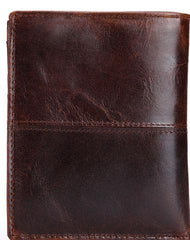 Vintage Mens Wallet billfold Slim Bifold Wallet Genuine Leather Card Wallet for Men - iwalletsmen