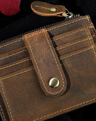 Leather Mens Wallet Cool Slim Front Pocket Wallet Money Clip for Men - iwalletsmen