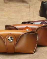 Handmade Mens Leather Glasses Case Glasses Box Glasses Holder For Men - iwalletsmen