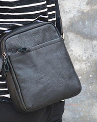 Cool Leather Mens Small Messenger Bag Cool Crossbody Bags for men - iwalletsmen