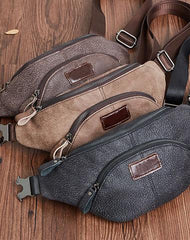 LEATHER MENS FANNY PACK FOR MEN BUMBAG Vintage WAIST BAGs - iwalletsmen
