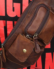 Leather Belt Bag Mens Fanny Back Waist Bag Fanny Bags For Men - iwalletsmen