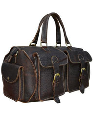 Leather Mens Cool Weekender Bag Vintage Travel Bag Duffle Bag for Men - iwalletsmen