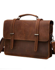 Leather Vintage Mens Briefcases Lawyer Briefcase Laptop Briefcase Business Briefcase For Men - iwalletsmen
