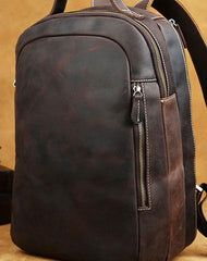COOL LEATHER MENS LARGE BACKPACK TRAVEL BACKPACKs VINTAGE SCHOOL BACKPACK FOR MEN - iwalletsmen
