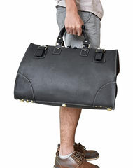 Cool Leather Mens Large Weekender Bag Vintage Travel Bag Duffle Bag for Men - iwalletsmen