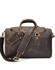 Leather Mens Weekender Bags Vintage Cool Travel Bag Duffle Bag Bag - iwalletsmen