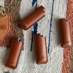 Fashion Bic Brown Leather Lighter Case Leather Bic Lighter Holder Leather Bic Lighter Covers For Men - iwalletsmen