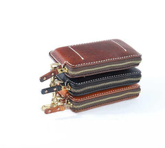 Fashion Black Leather Mens Long Wallet Brown Chain Wallet Biker Chain Wallet Clutch Men - iwalletsmen