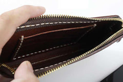 Fashion Black Leather Mens Long Wallet Brown Chain Wallet Biker Chain Wallet Clutch Men - iwalletsmen